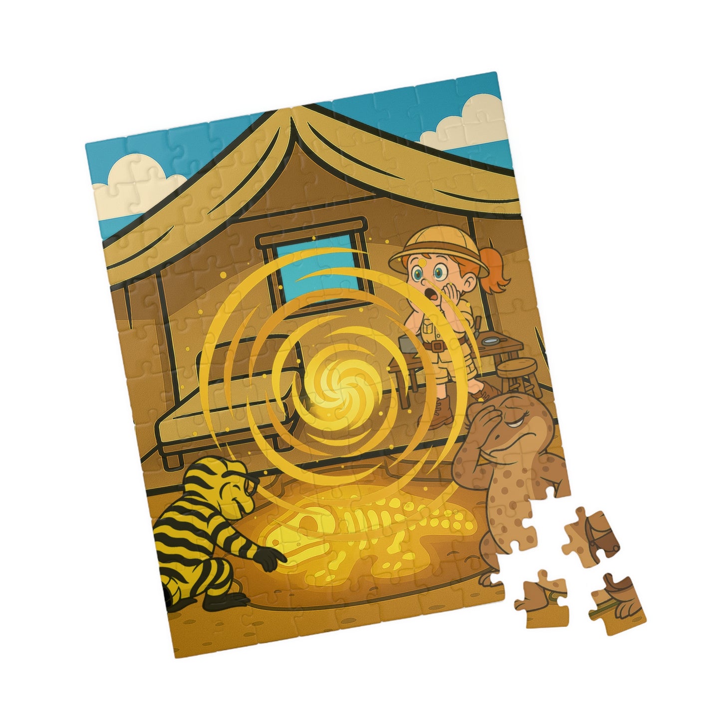 Kiley’s Kritters: The Great Dinosaur Adventure Puzzle – Jurassic Portal (110 Pieces)