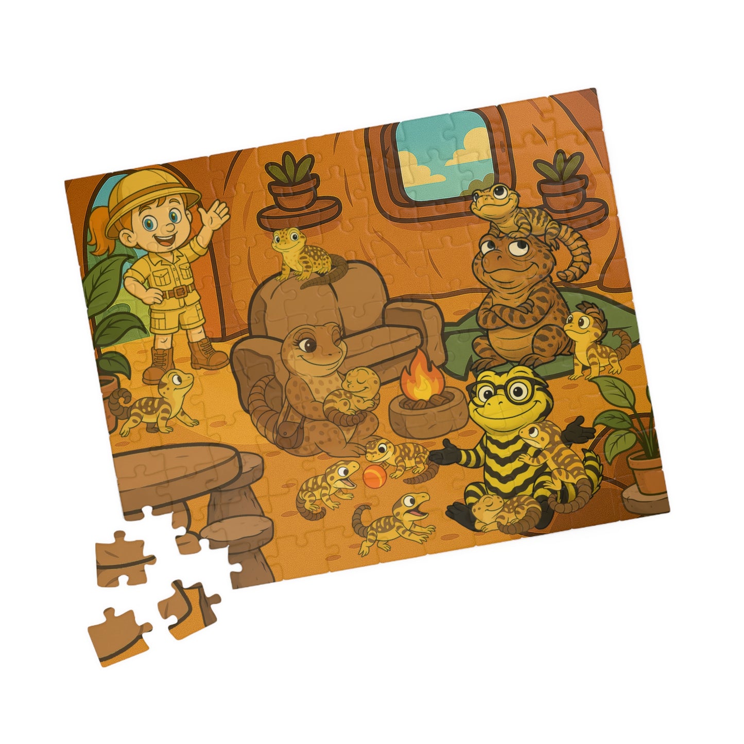 Kiley’s Kritters: The Great Dinosaur Adventure Puzzle – Home at Last (110 Pieces)