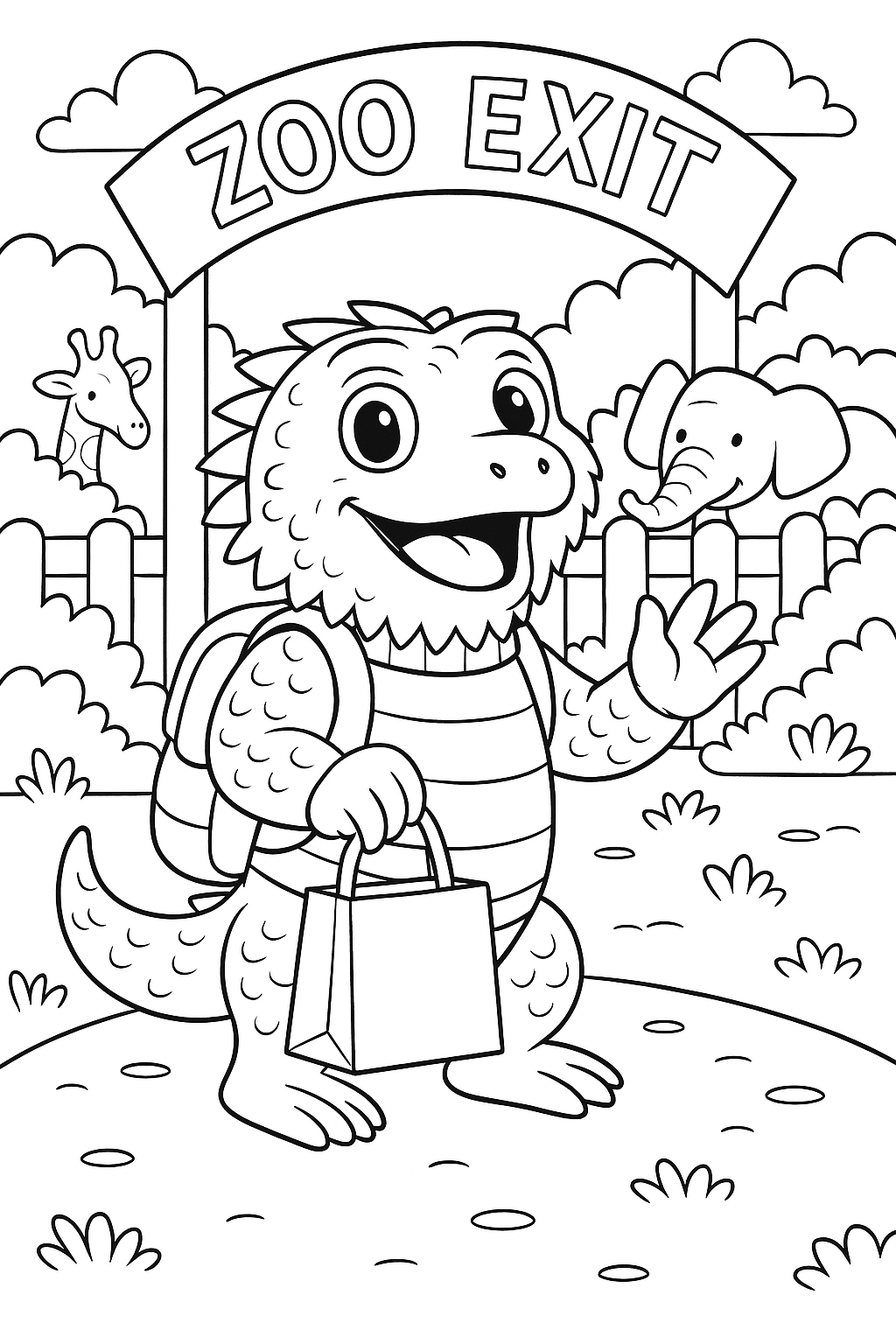 Kiley’s Kritters: Bilbo Draggins Zoo Adventure Coloring Book