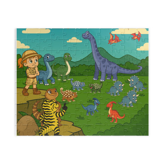Kiley’s Kritters: The Great Dinosaur Adventure Jigsaw Puzzle – Dino Valley (110 Pieces)