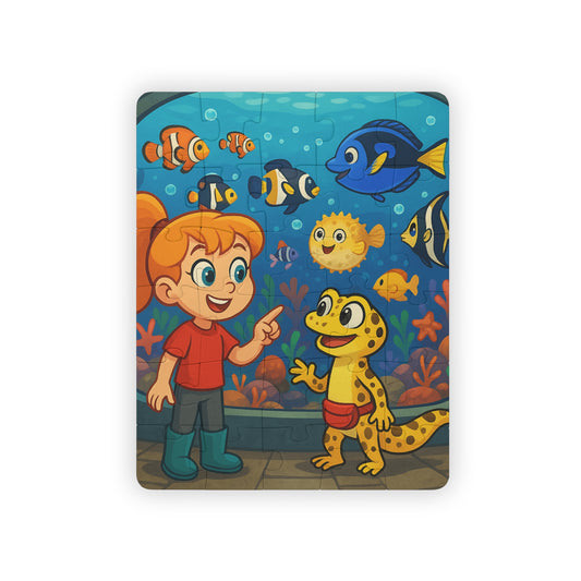 Kiley’s Kritters: Kiley & Lizzie’s Aquarium Adventure Puzzle – Clownfish (30 Pieces)