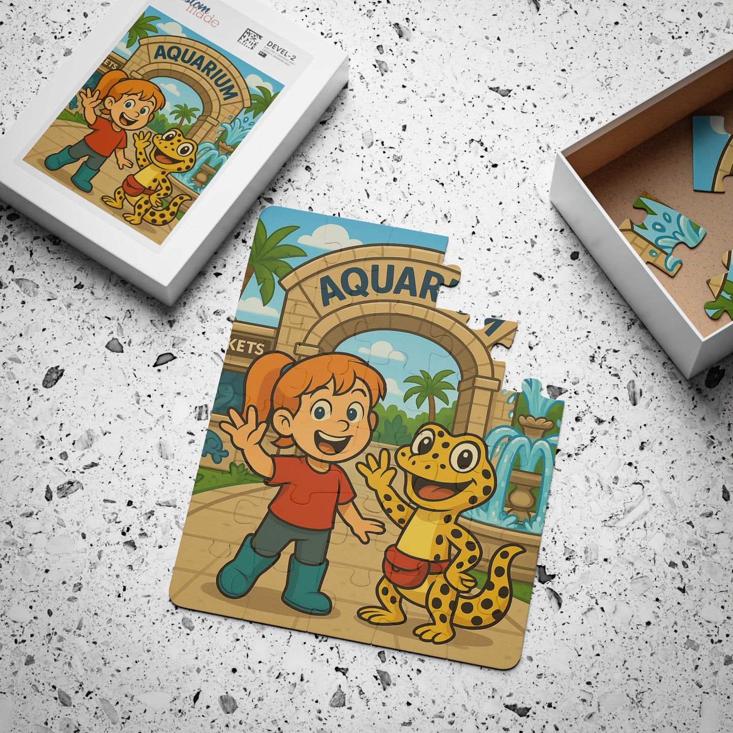 Kiley’s Kritters: Kiley & Lizzie’s Aquarium Adventure Puzzle (30 Pieces)