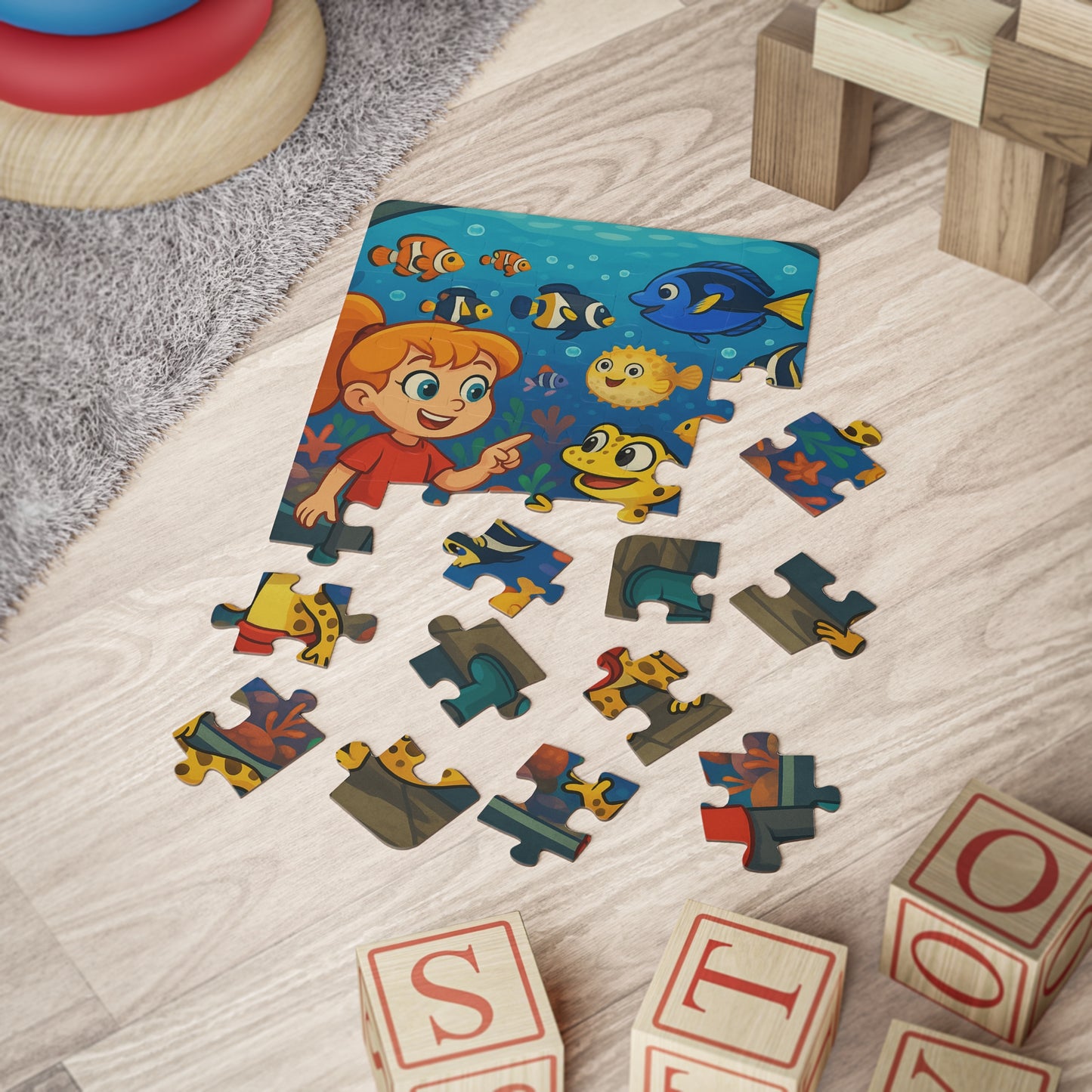 Kiley’s Kritters: Kiley & Lizzie’s Aquarium Adventure Puzzle – Clownfish (30 Pieces)