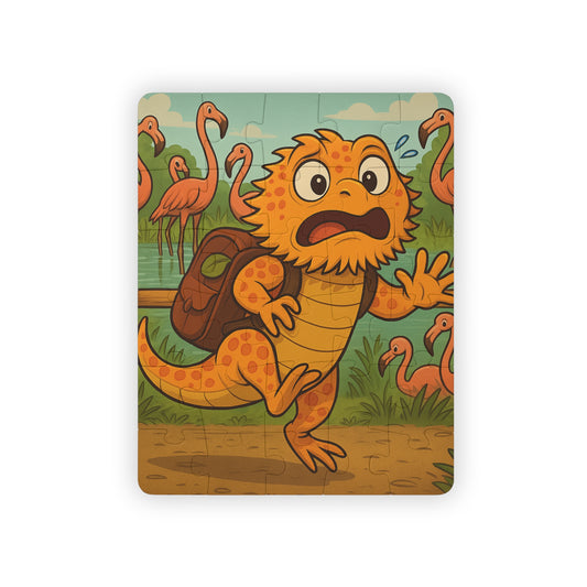 Kiley’s Kritters: Bilbo Draggins Zoo Adventure Puzzle – Flamingo Balance Challenge (30 Pieces)