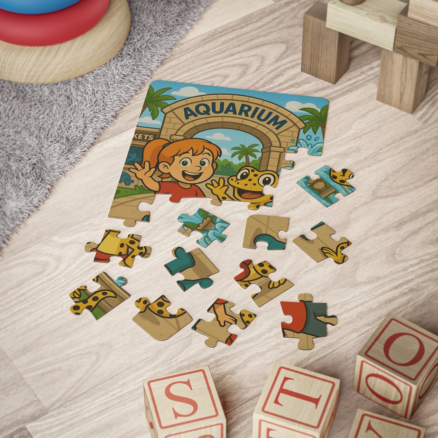 Kiley’s Kritters: Kiley & Lizzie’s Aquarium Adventure Puzzle (30 Pieces)