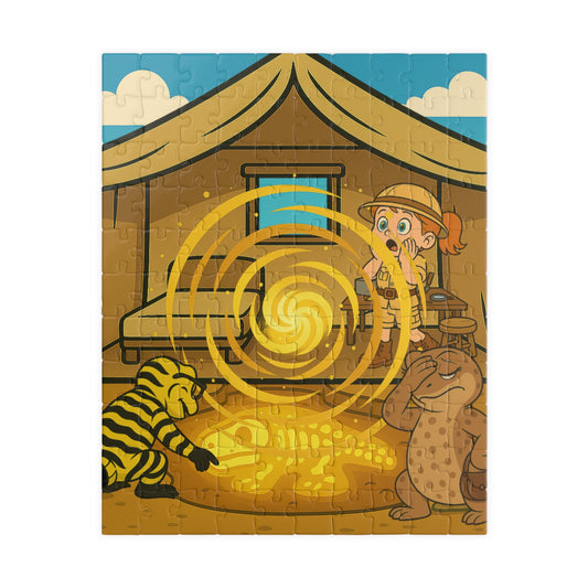 Kiley’s Kritters: The Great Dinosaur Adventure Puzzle – Jurassic Portal (110 Pieces)