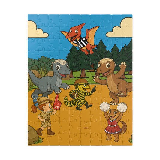 Kiley’s Kritters: The Great Dinosaur Adventure Puzzle – Football Pachys (110 Pieces)