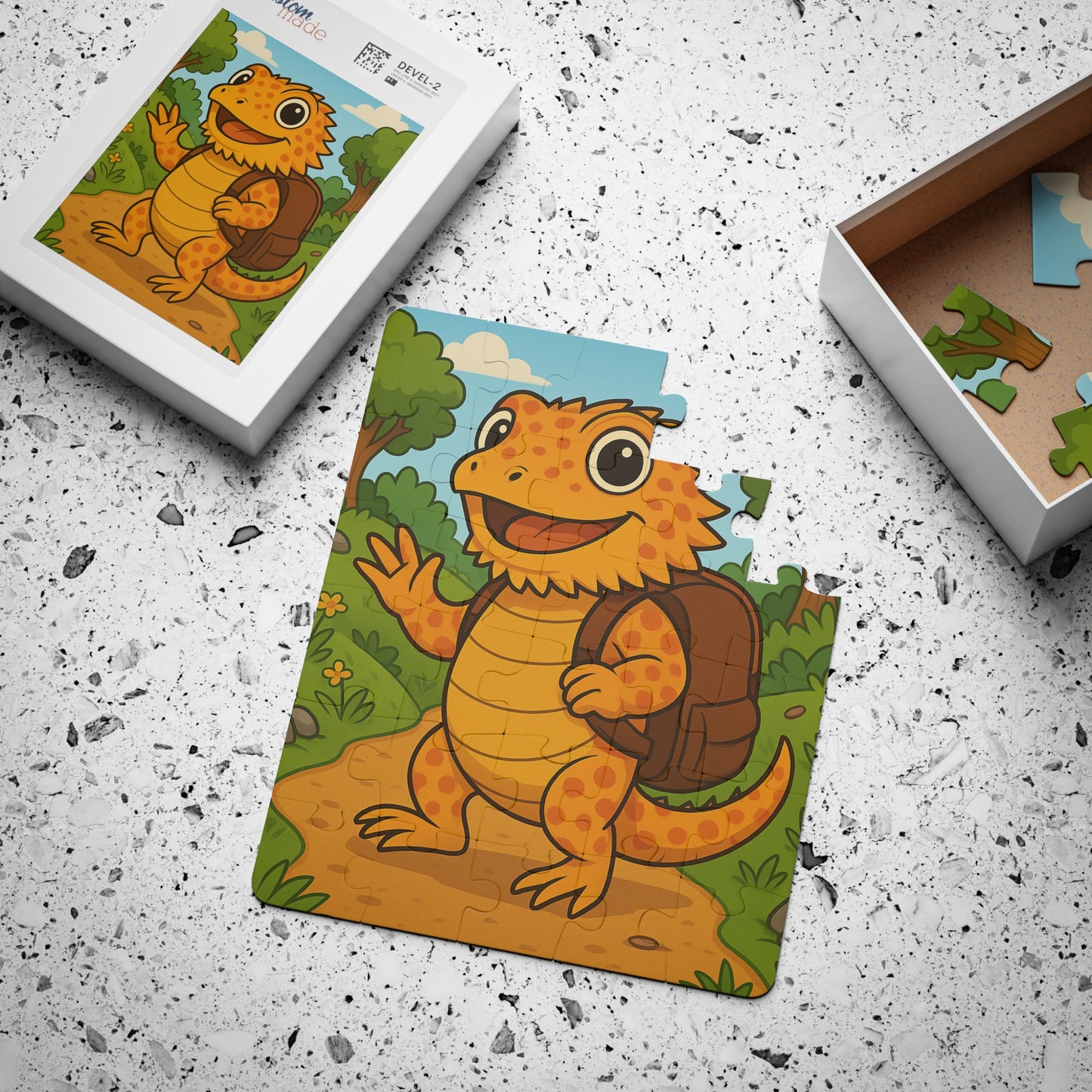 Kiley’s Kritters: Bilbo Draggins Zoo Adventure Puzzle – Cover Art (30 Pieces)