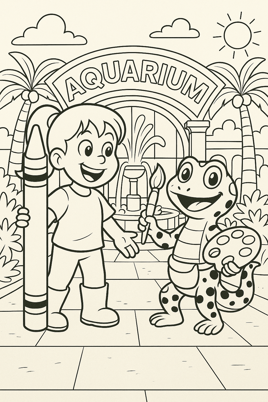 Kiley’s Kritters: Kiley & Lizzie’s Aquarium Adventure Coloring Book